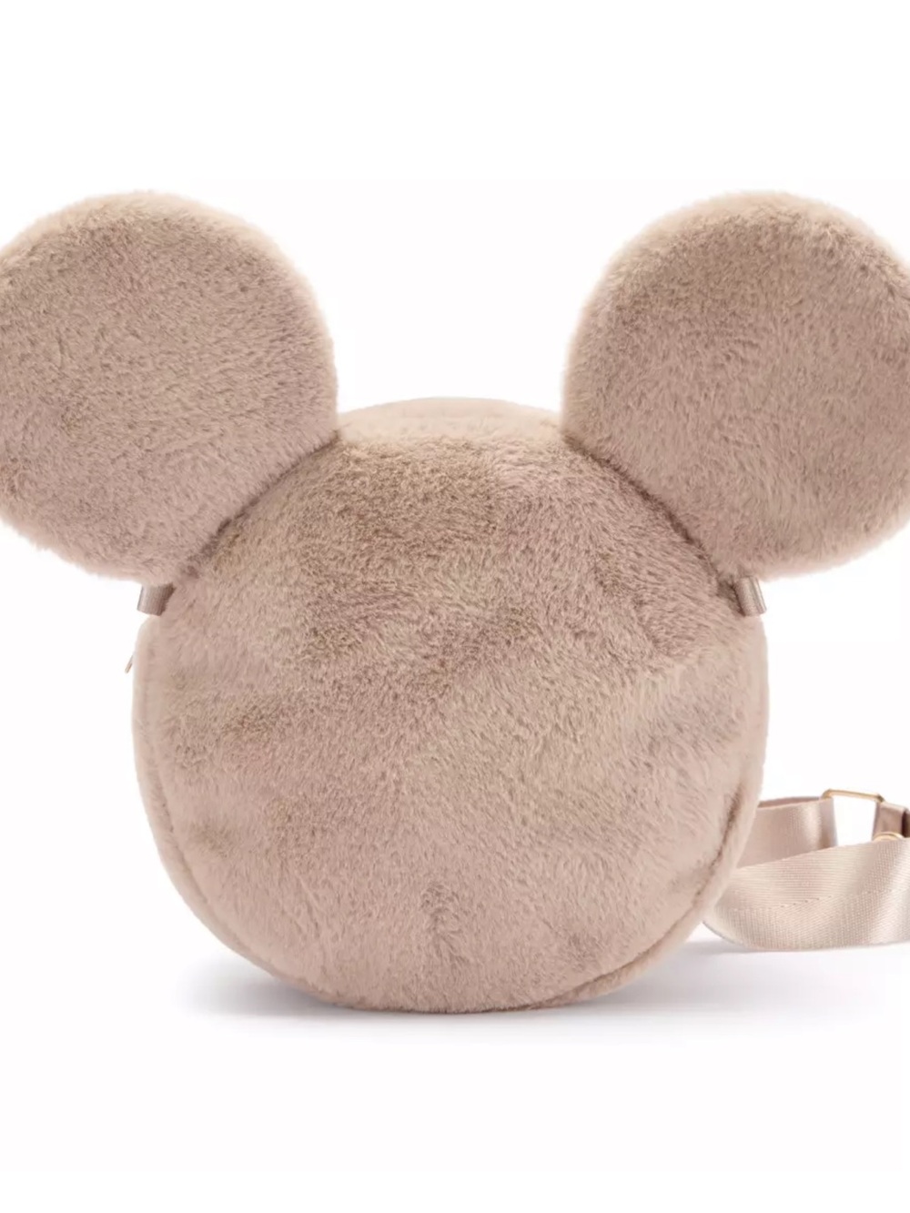 Mickey Mouse Icon Plush Crossbody Bag – Mocha